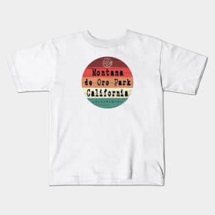 Montana de Oro Park California retro Kids T-Shirt